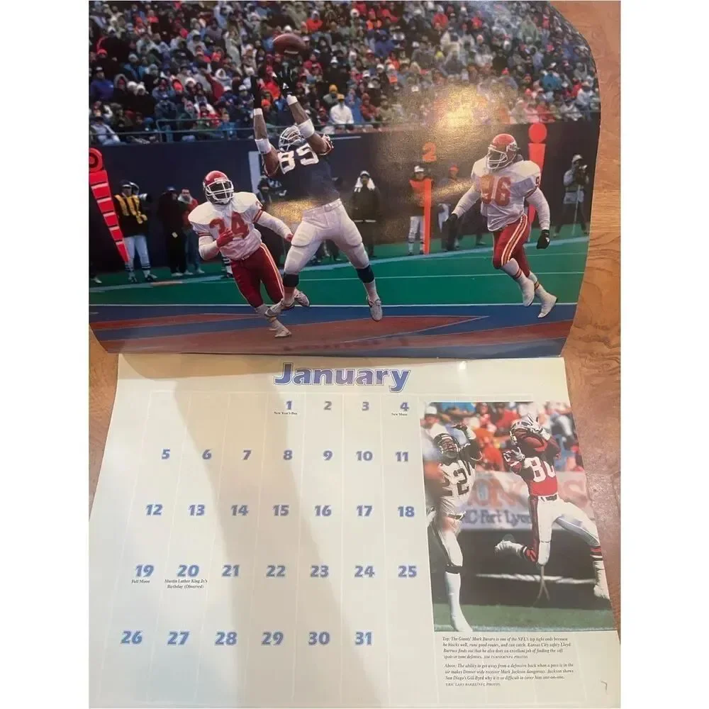 NFL Football Calendar 1992 — Collectible